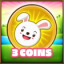 3 coins collected