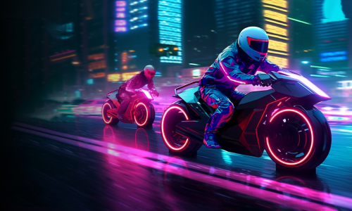 2044 Moto Racer - Cyber Racing Simulator