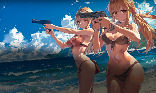 Bikini Beach: Anime Girls Assault