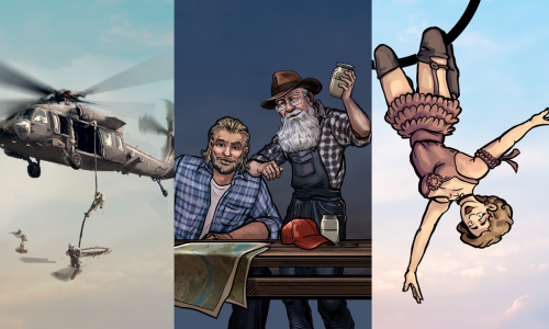 Heliborne + The Amazing American Circus + Moonshine Inc.