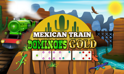 Mexican Train Dominoes Gold