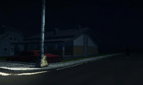 Walking alone at night