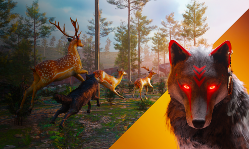 Wolf Simulator : RPG Survival Animal Battle