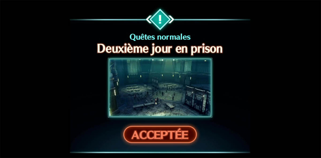 Deuxième jour en prison