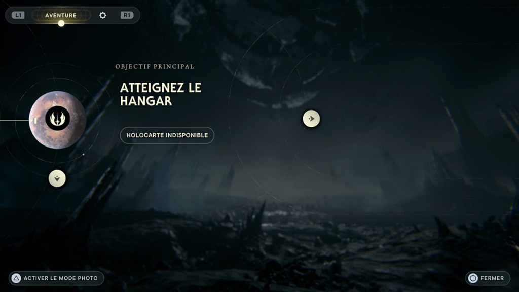 Atteignez le Hangar