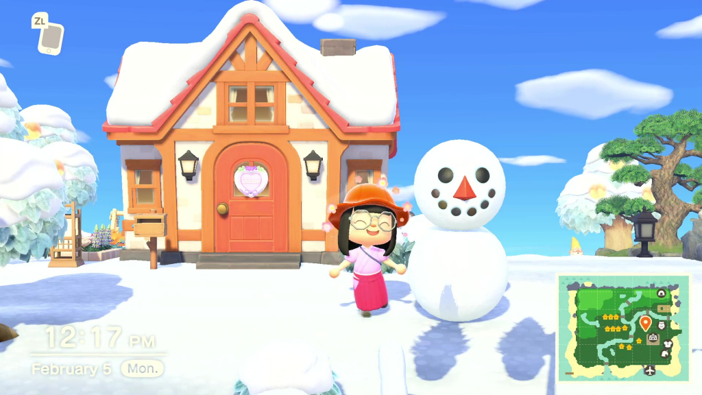 Animal Crossing New Horizons How To Build A Perfect Snowman   Vlcsnap 2024 02 05 12h23m05s293 