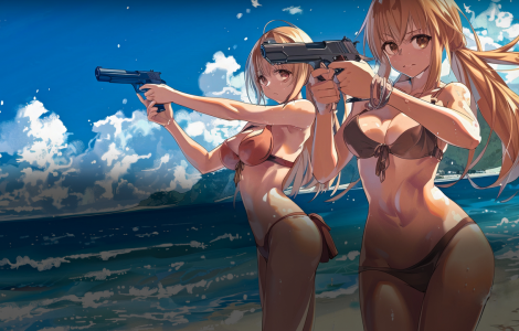 Bikini Beach: Anime Girls Assault