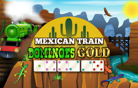 Mexican Train Dominoes Gold