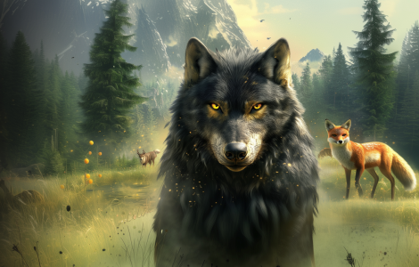 Wolf Sim: Animal Battle Survival RPG